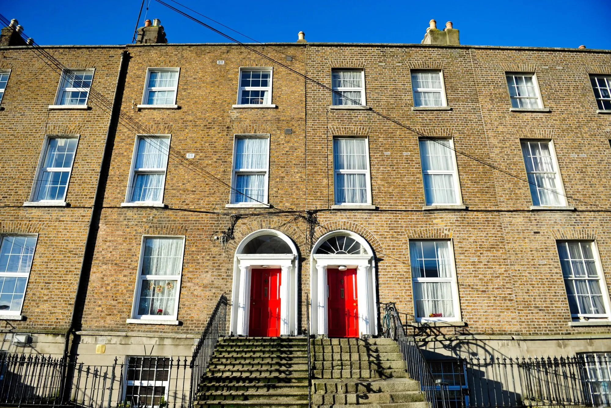 Row houses&nbsp;in Dublin, Ireland.