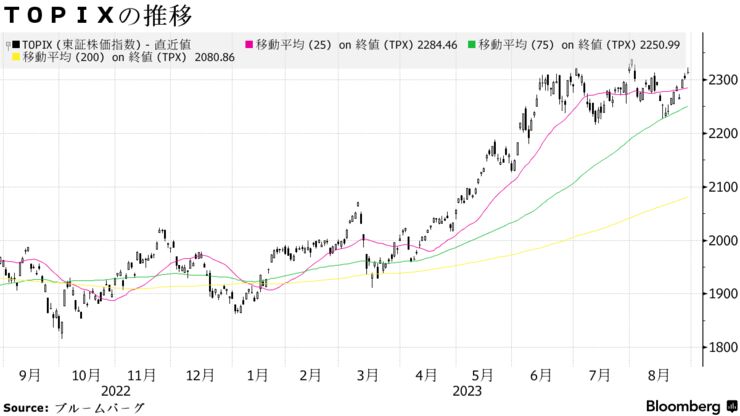 ＴＯＰＩＸの推移