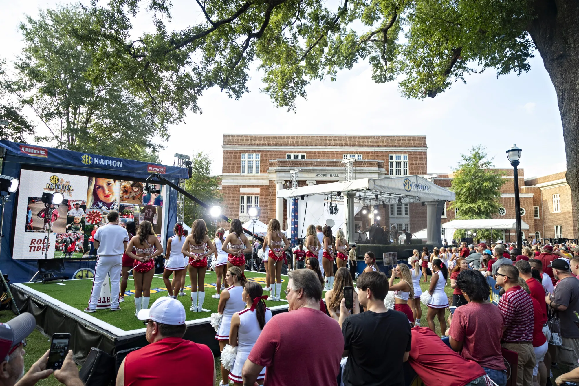 University of Alabama campus before a game between the Alabama Crimson Tide and the Texas A&amp;M Aggies.