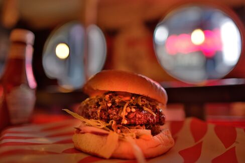 A burger at MeatLiquor in London.