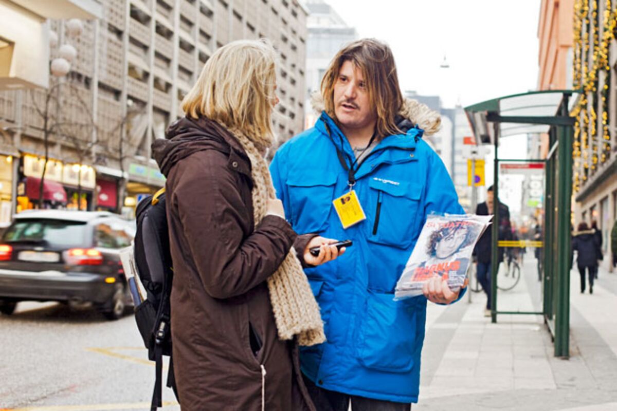 Sweden's Homeless Magazine Vendors Get Credit Card Readers Bloomberg