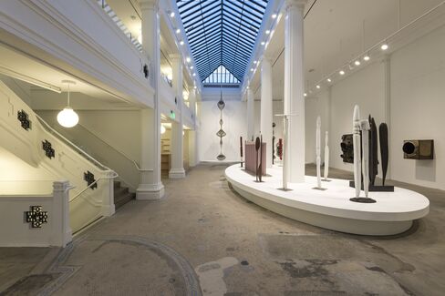 An installation view of "Revolution in the Making: Abstract Sculpture by Women," in Hauser Wirth & Schimmel's South gallery