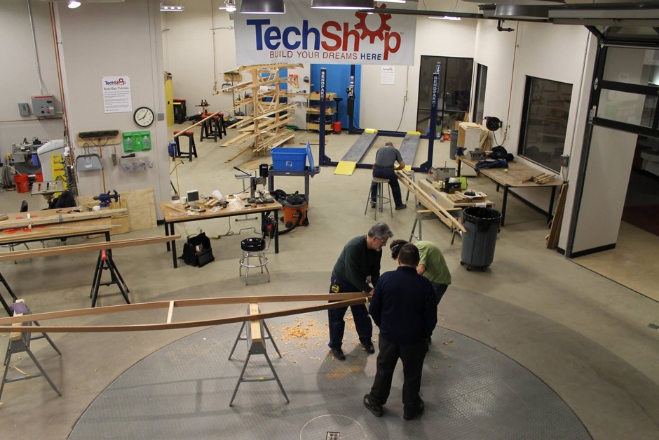 TechShop, a shared small-scale industrial workspace in Detroit.