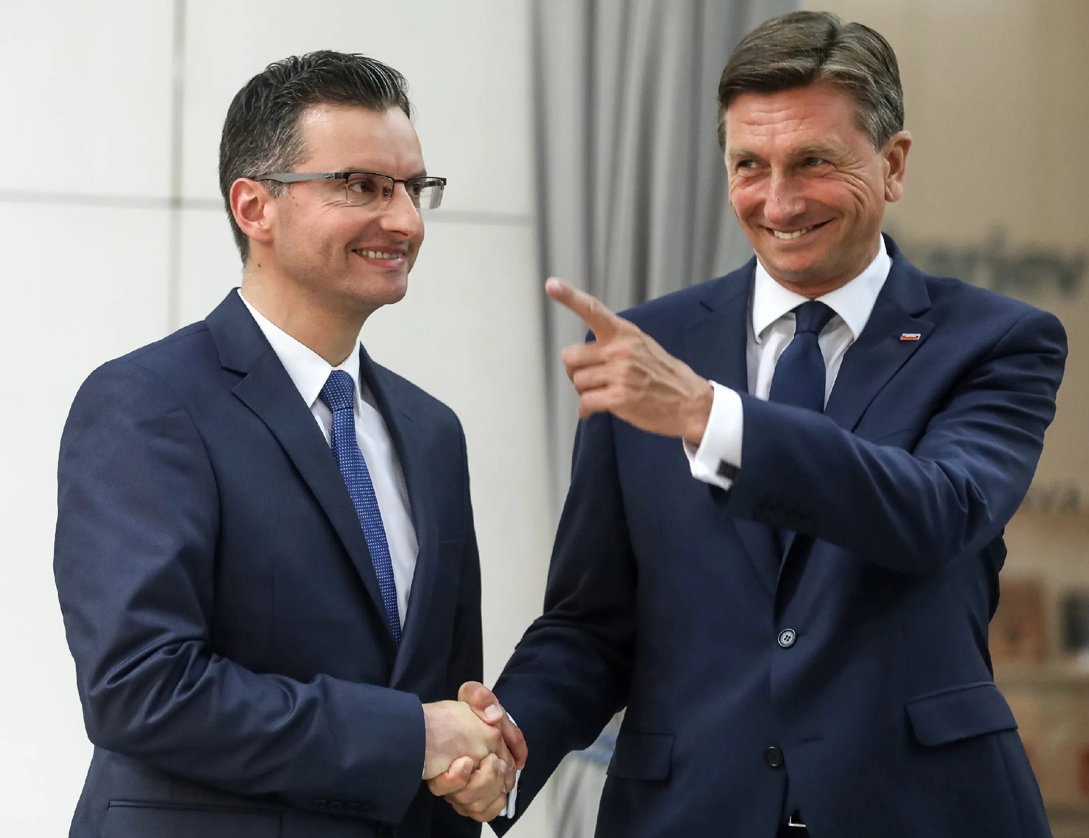Marjan Sarec&nbsp;and&nbsp;Borut Pahor.