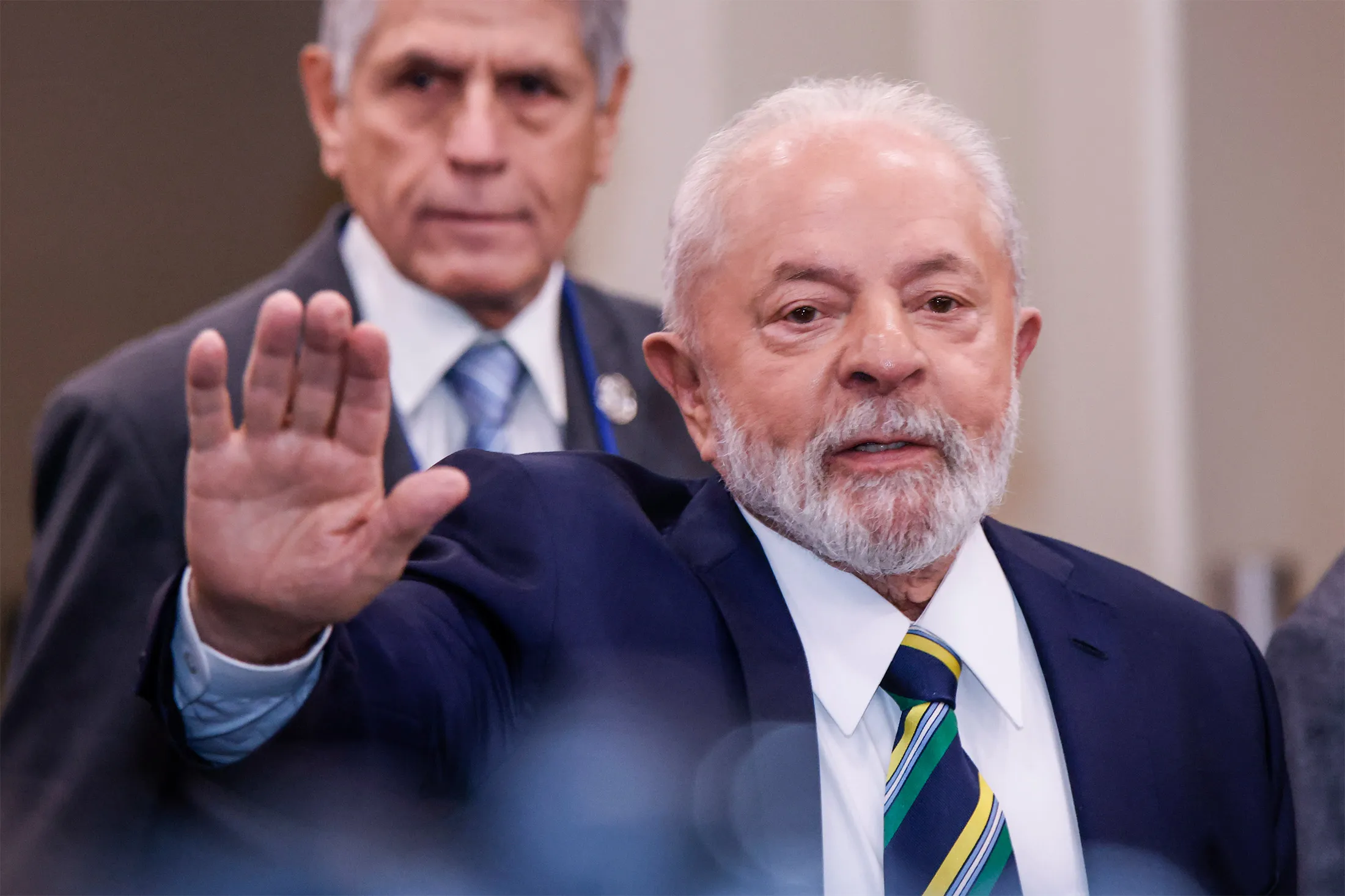 Brazil’s&nbsp;President Luiz Inacio Lula da Silva in New York&nbsp;on Sept. 19.