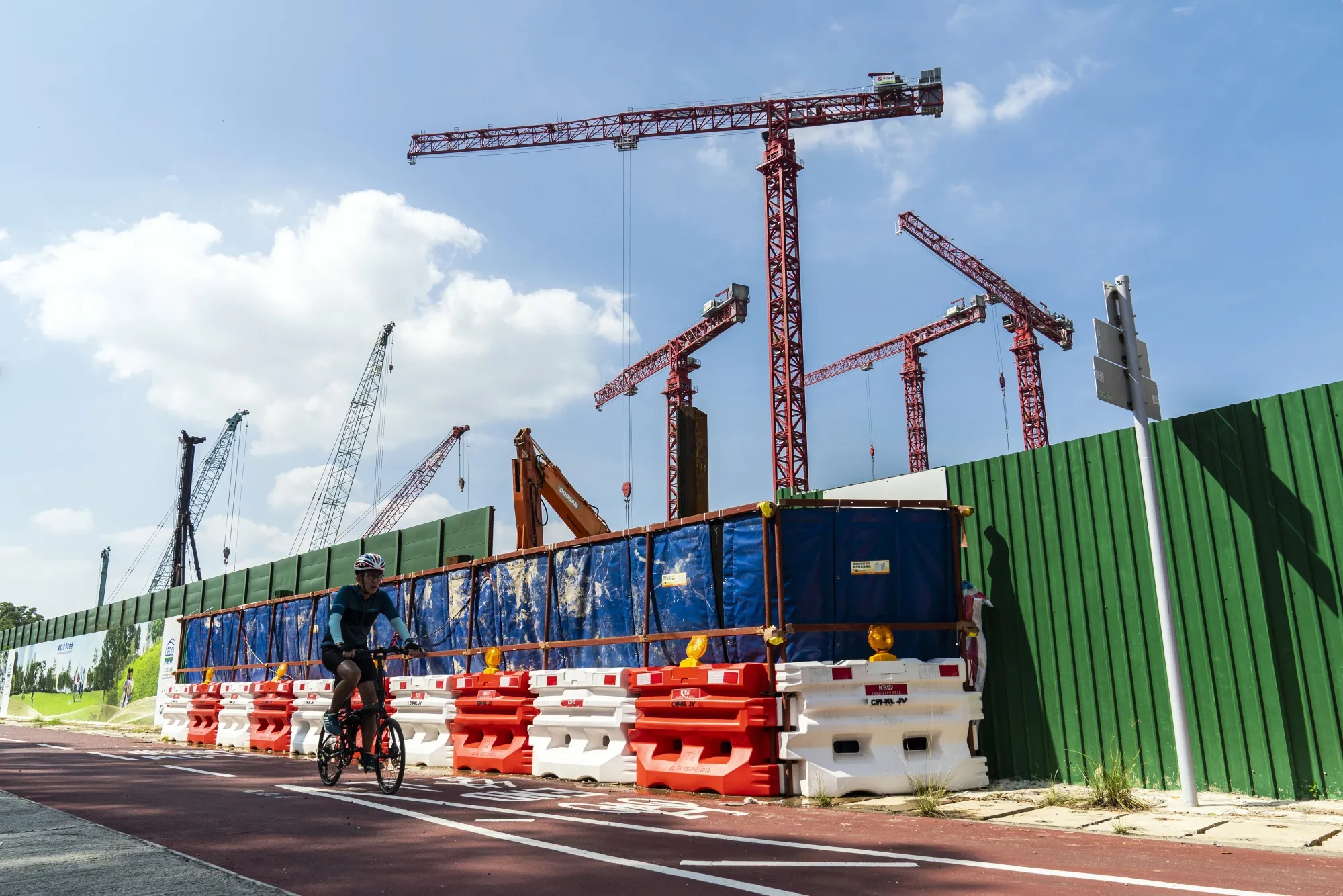 A construction site in the Kwu Tung area in Hong Kong's Northern Metropolis.