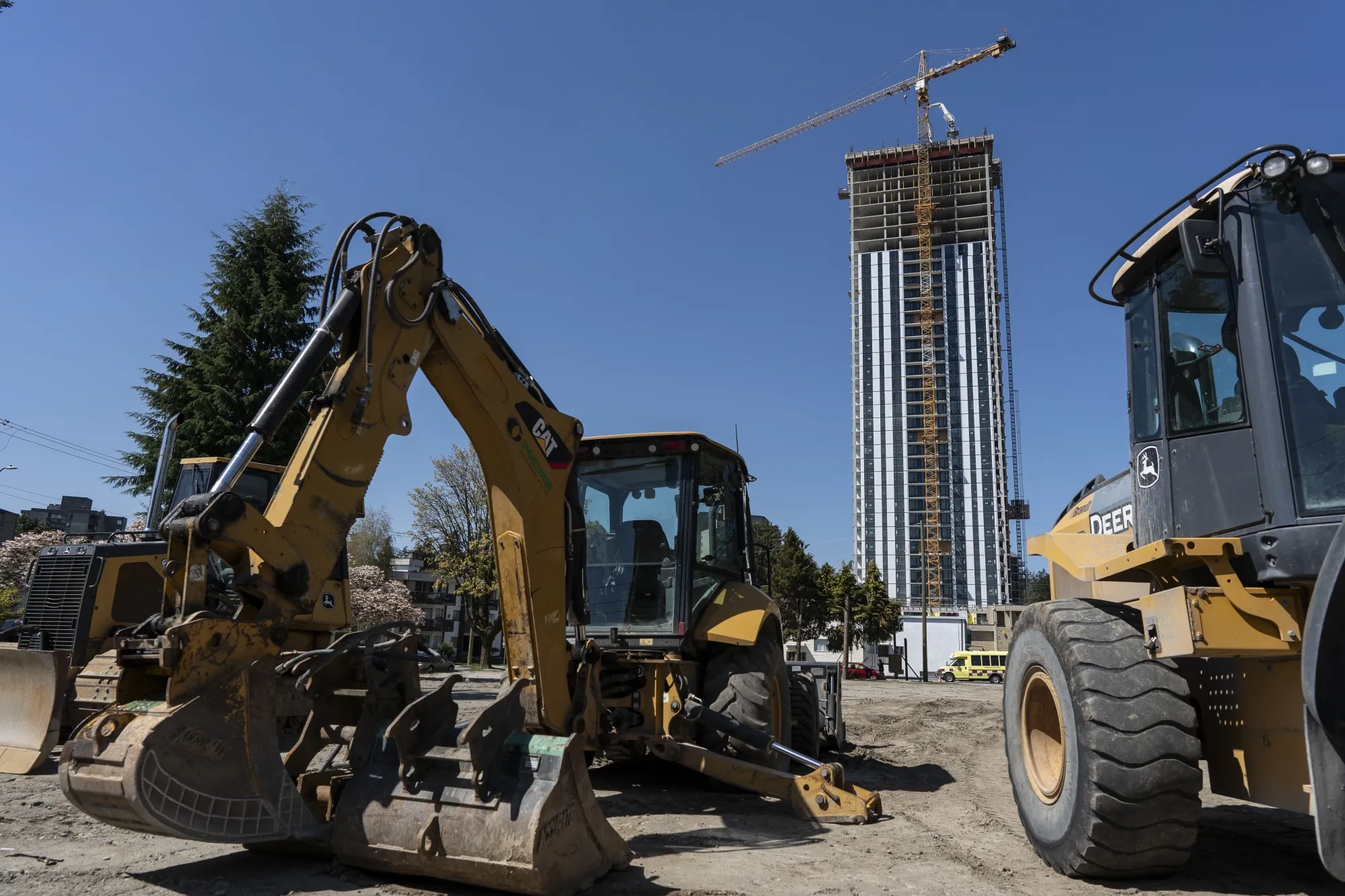 Residential construction in Burnaby, a suburb of Vancouver.