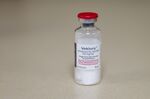 A vial of Veklury brand remdesivir anti-viral medication.