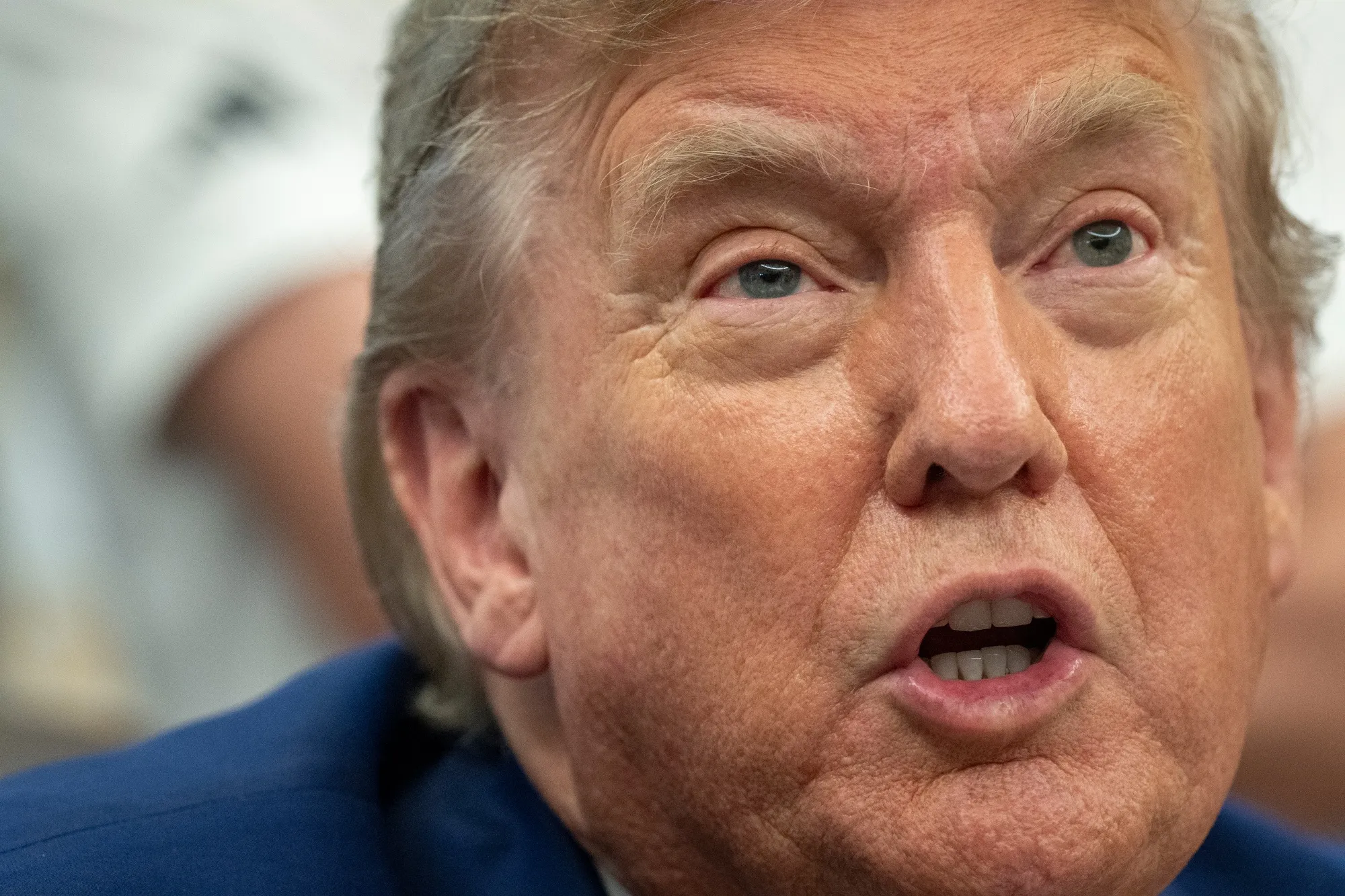 Donald Trump in the Oval Office.