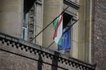The EU flag flies at Hungary’s courts too.