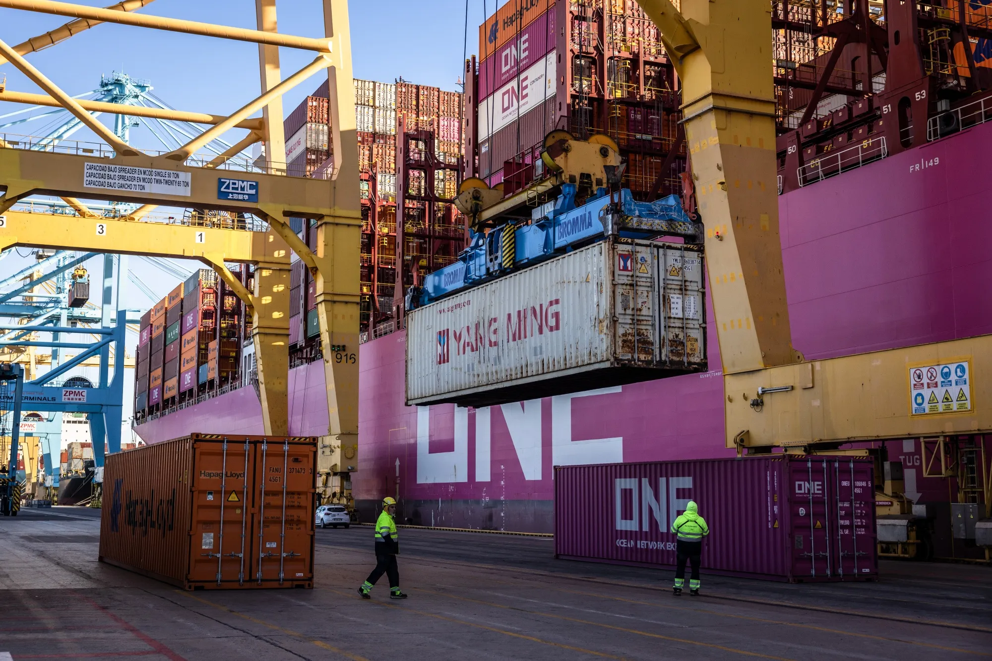 The Port of Barcelona.