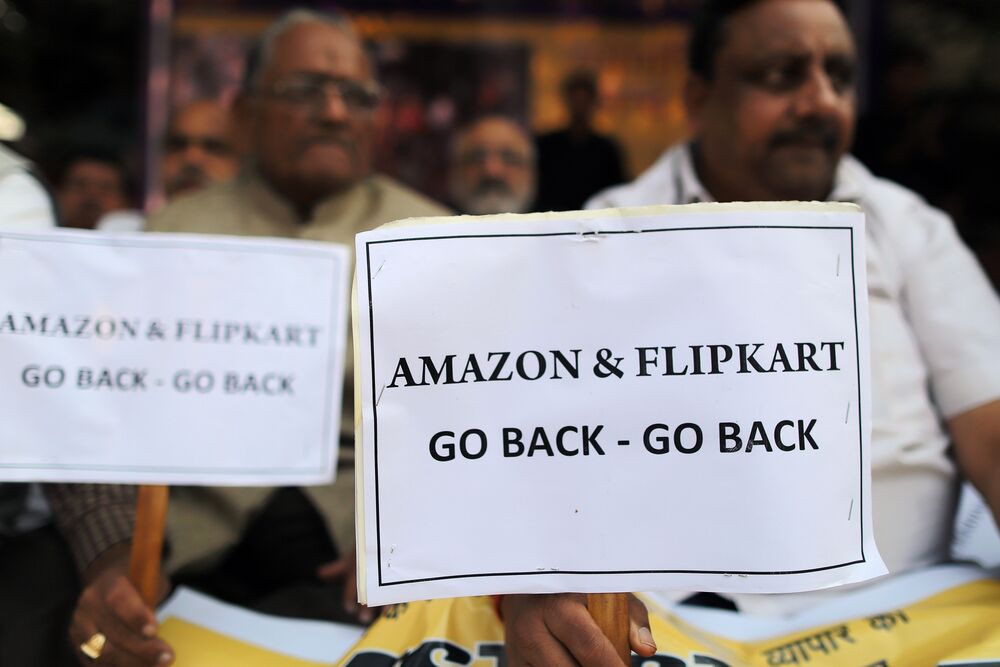 Walmart And Amazon Join Twitter With An India Problem Just Not The Official One Bloomberg