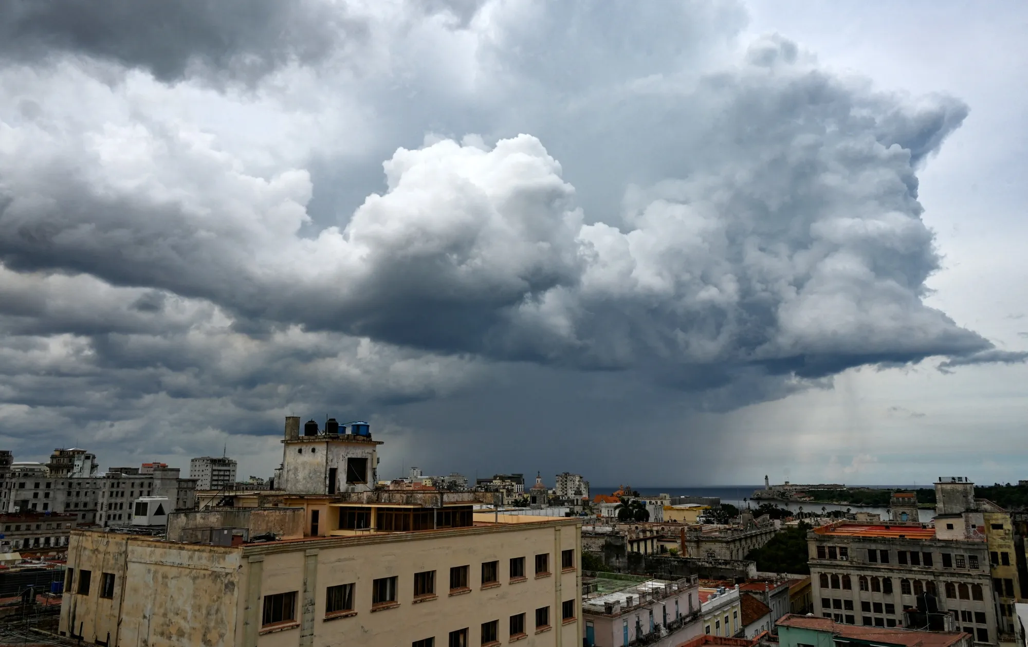 Large clouds&nbsp;due to the proximity of tropical storm Helene&nbsp;over Havana, Cuba, on Sept. 24.