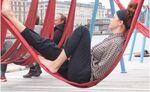 relates to Please, Take a Load Off on Copenhagen's Free Street Hammocks