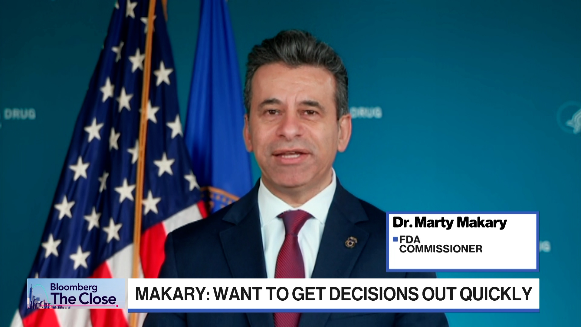 FDA Commissioner Dr. Marty Makary discussesTrump’s executive order aimed at faster research and access to psychedelics on Bloomberg Television