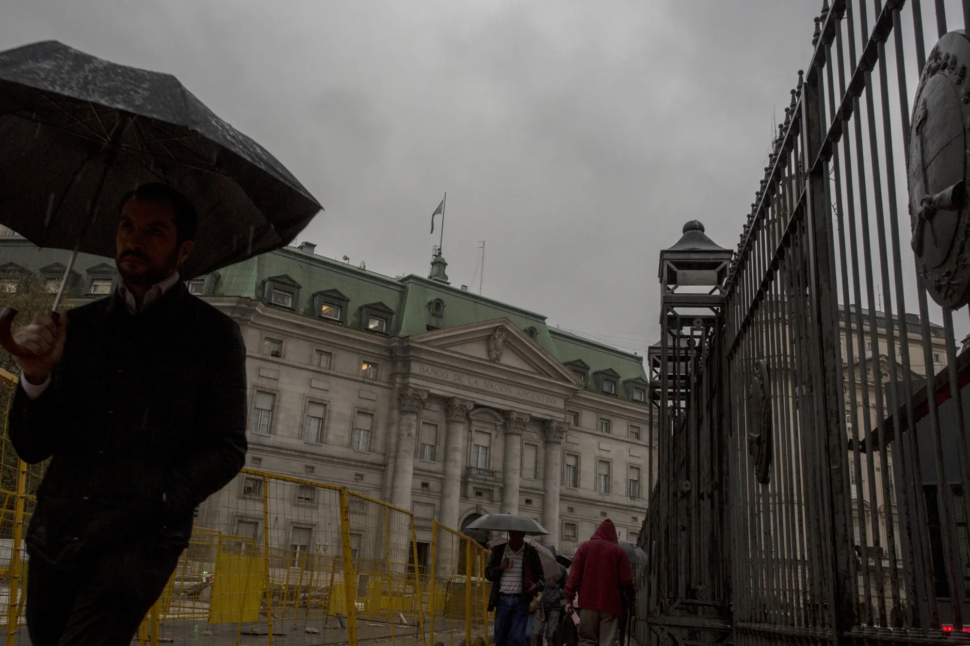 Central Bank Of Argentina And Exchange Houses As Peso Slide Deepens