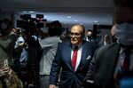 Rudy Giuliani arrives to a news conference at the Republican National Committee headquarters in Washington, D.C. on Nov. 19.