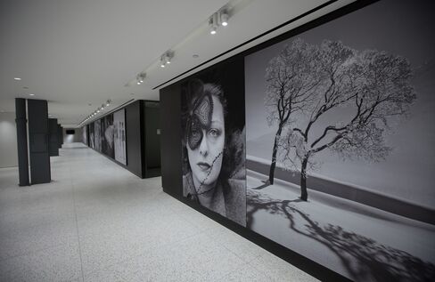 Photos decorate the walls