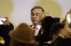 Carlos Ghosn speaks during a news conference in Beirut, Lebanon, on Jan. 8.