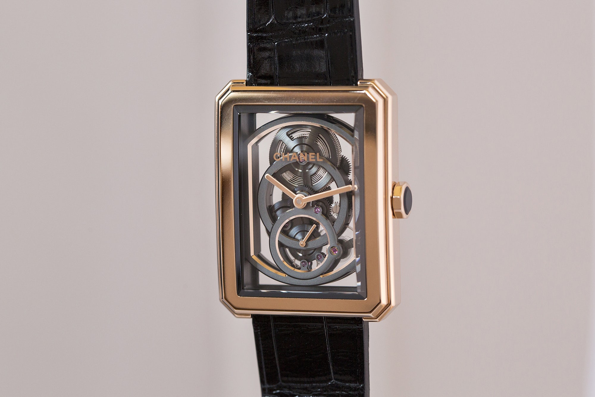 Chanel skeleton watch on sale price