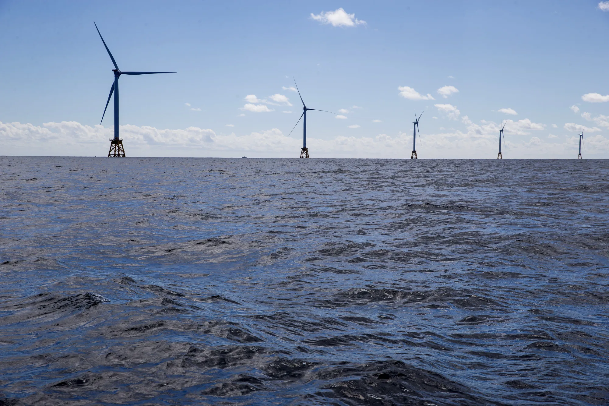 Views Of General Electric Co.'s First U.S. Offshore Wind Farm