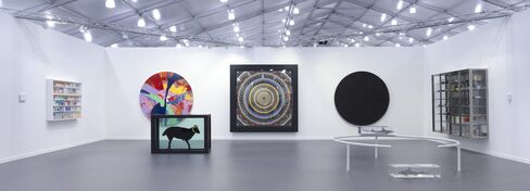 Damien Hirst installation at Frieze New York.