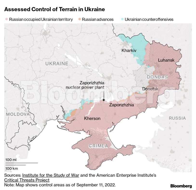 Assessed Control of Terrain in Ukraine |