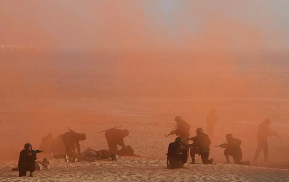 Pakistan Navy special forces conduct a counter-terrorism exercise in Karachi in 2013. 