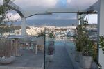 A hotel rooftop garden in Athens, Greece.