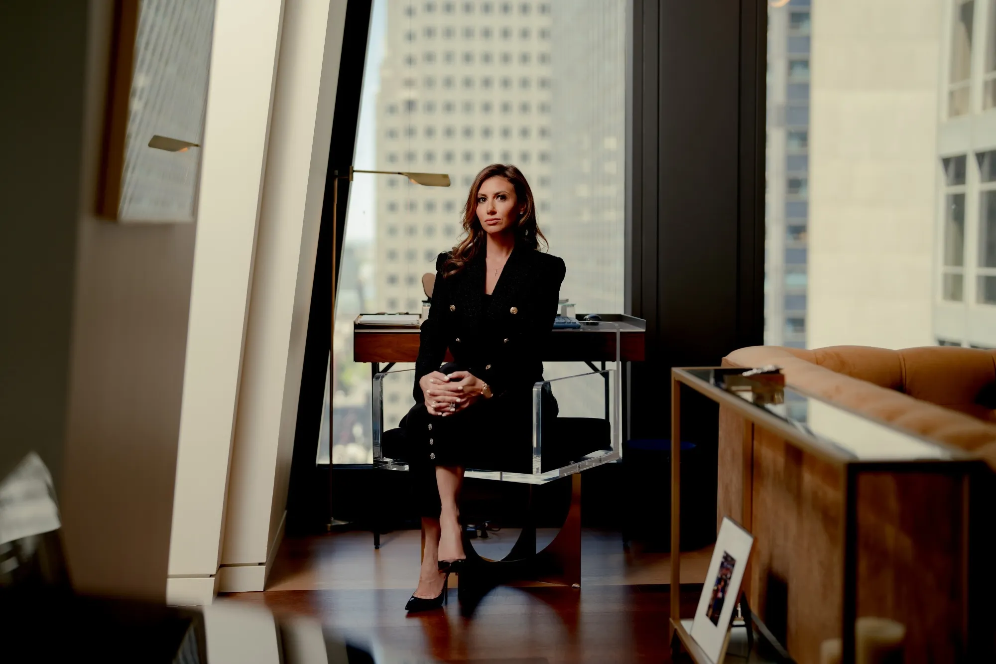 Attorney Alina Habba at her apartment in the Midtown Manhattan neighborhood of New York.