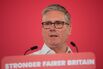 Keir Starmer gives a speech in London, on May 11.