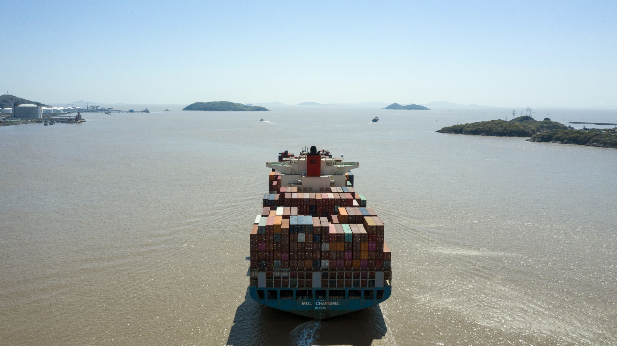Containers Port In Shanghai Ahead of Trade Figures