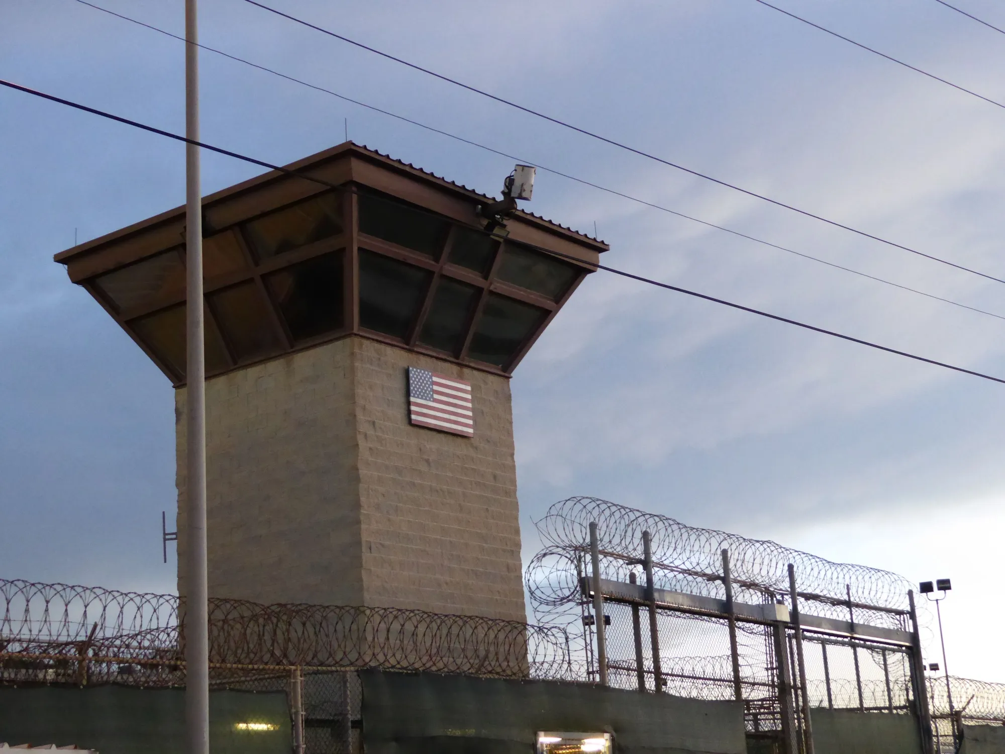 The main gate at the prison at the US Guantanamo Naval Base&nbsp;in Guantanamo Base, Cuba.