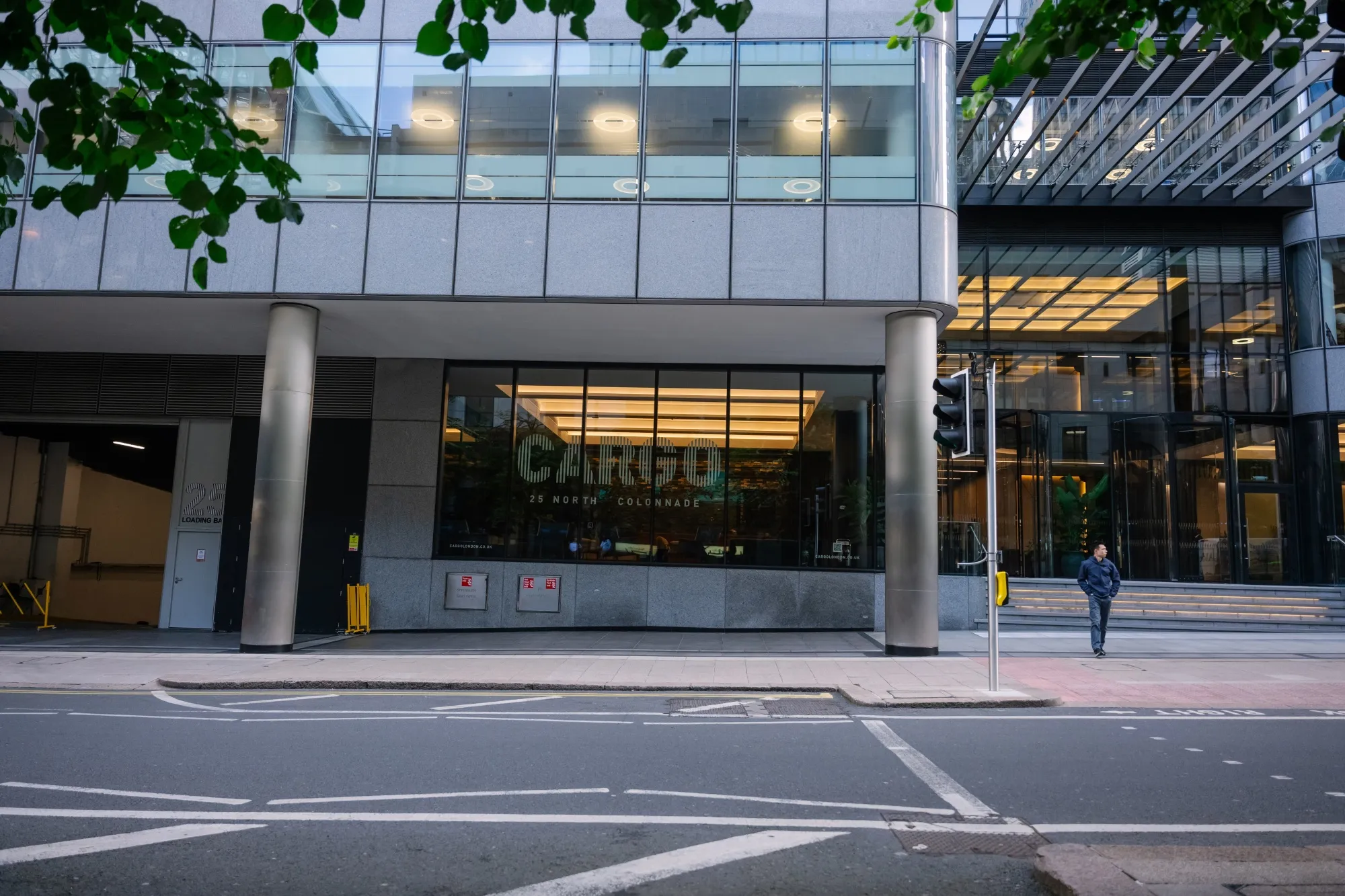 The Cargo building at 25 North Colonnade in Canary Wharf.