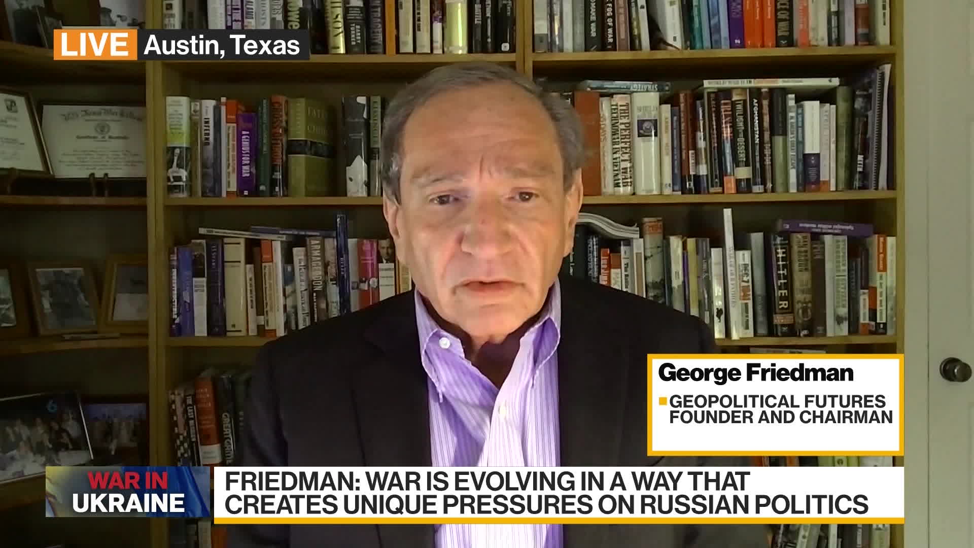 Watch Geopolitical Futures' Friedman On Russia, Ukraine - Bloomberg