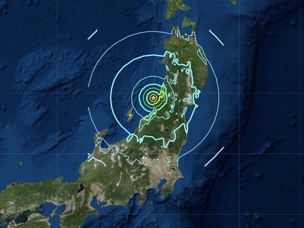 Earthquake japan now