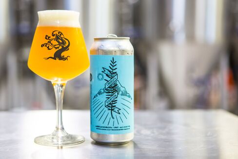 A beer from Tree House Brewing's Curiosity series, a rotation of experimental, pale, hoppy beers.