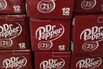 Cases of Dr Pepper soft drinks 