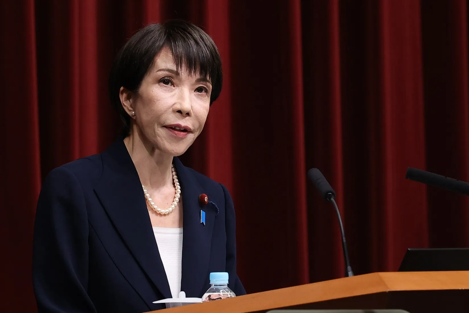 記者会見に臨む高市早苗首相（1月19日）