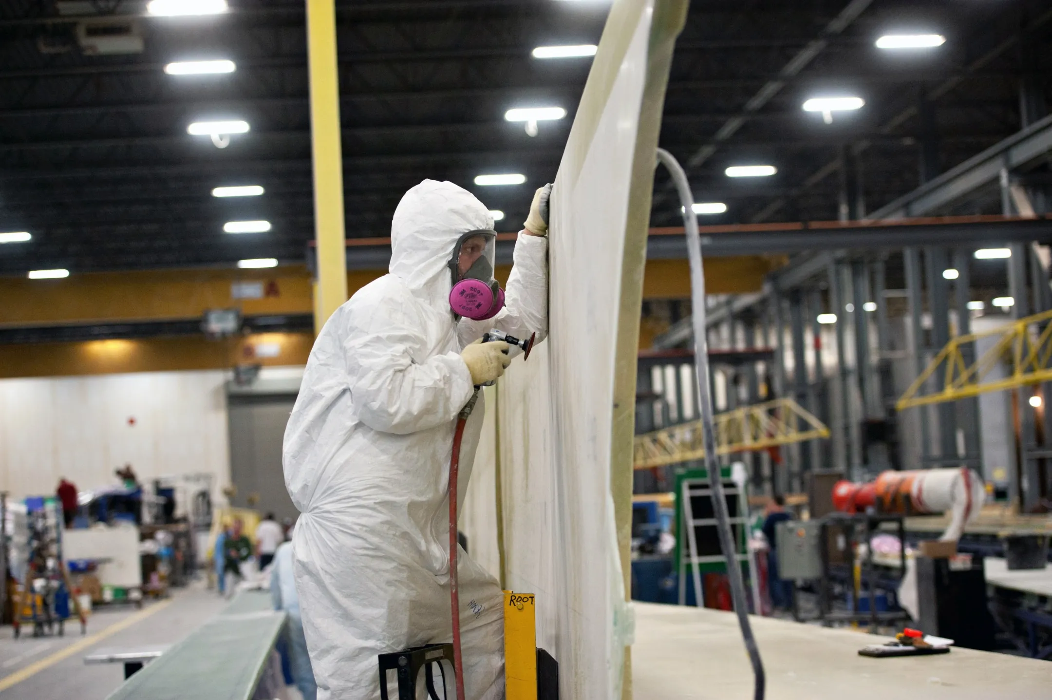 A&nbsp;TPI Composites&nbsp;wind turbine blade manufacturing facility in Newton, Iowa, in 2012.