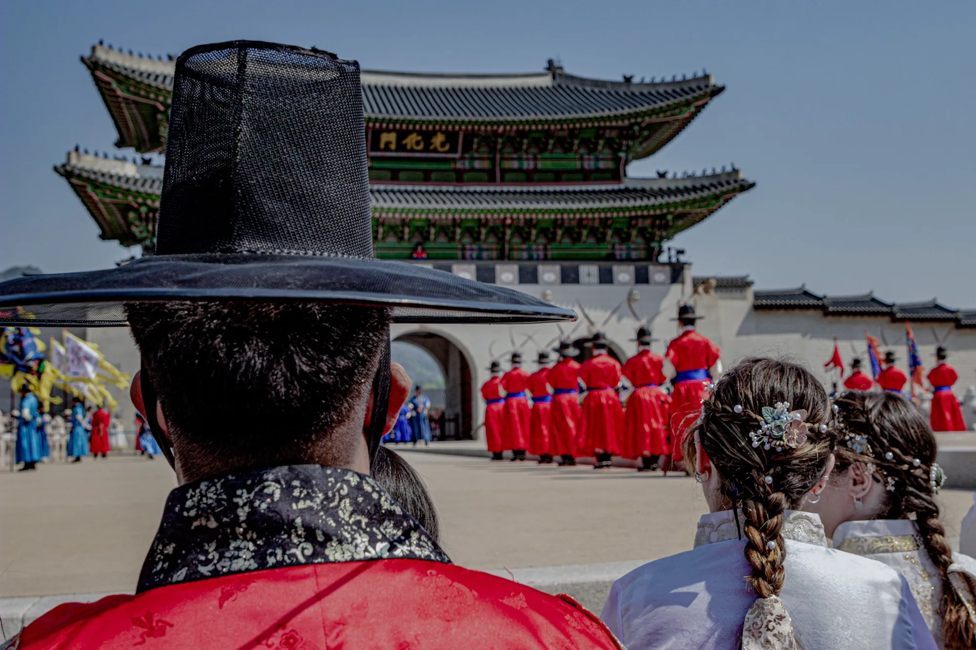 Royal guards perform 'The Changing Ceremony of the Royal