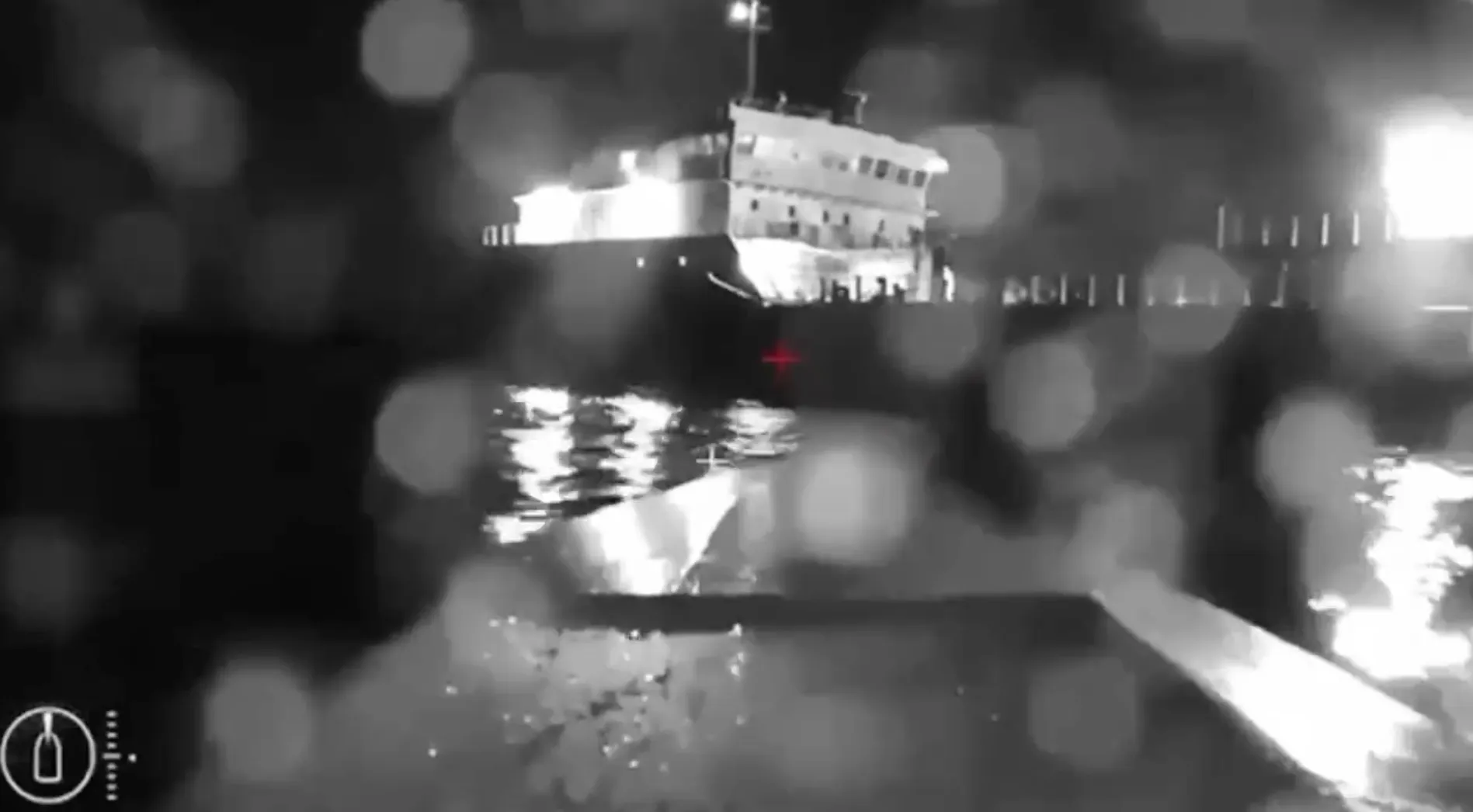 Ukraine sea drone attacks an oil tanker.
