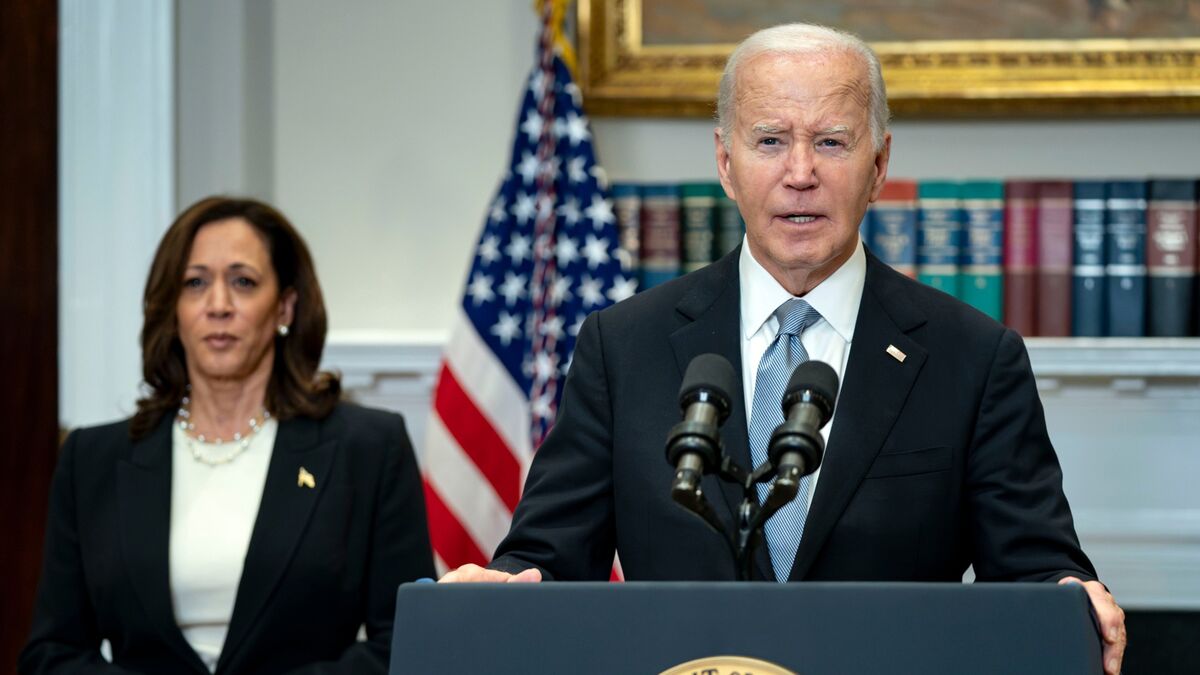 Biden Says Kamala Harris Could Take Over If Health Changed - Bloomberg