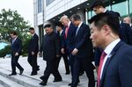  Kim Jong Un, Moon Jae-in and Donald Trump on June 30.