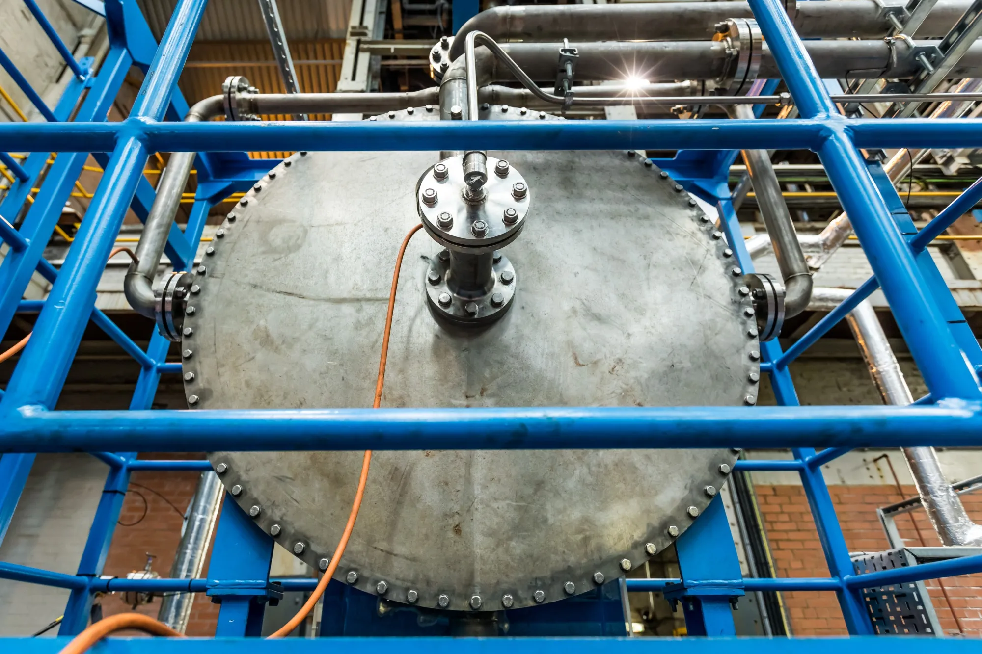 Carbon Clean Solution's reactor that traps carbon dioxide from effluent gases.