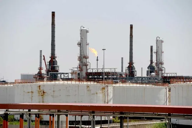 Erbil Refinery, west of the Iraqi city of Erbil, on June 17