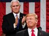 WASHINGTON, DC - FEBRUARY 5: U.S. President Donald Trump, with Speaker Nancy Pelosi and Vice President Mike Pence looking on, delivers the State of the Union address in the chamber of the U.S. House of Representatives at the U.S. Capitol Building on February 5, 2019 in Washington, DC. President Trump's second State of the Union address was postponed one week due to the partial government shutdown. (Photo by Doug Mills-Pool/Getty Images)