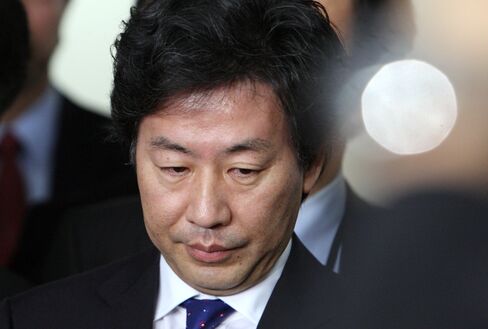 Japan's Finance Minister Jun Azumi