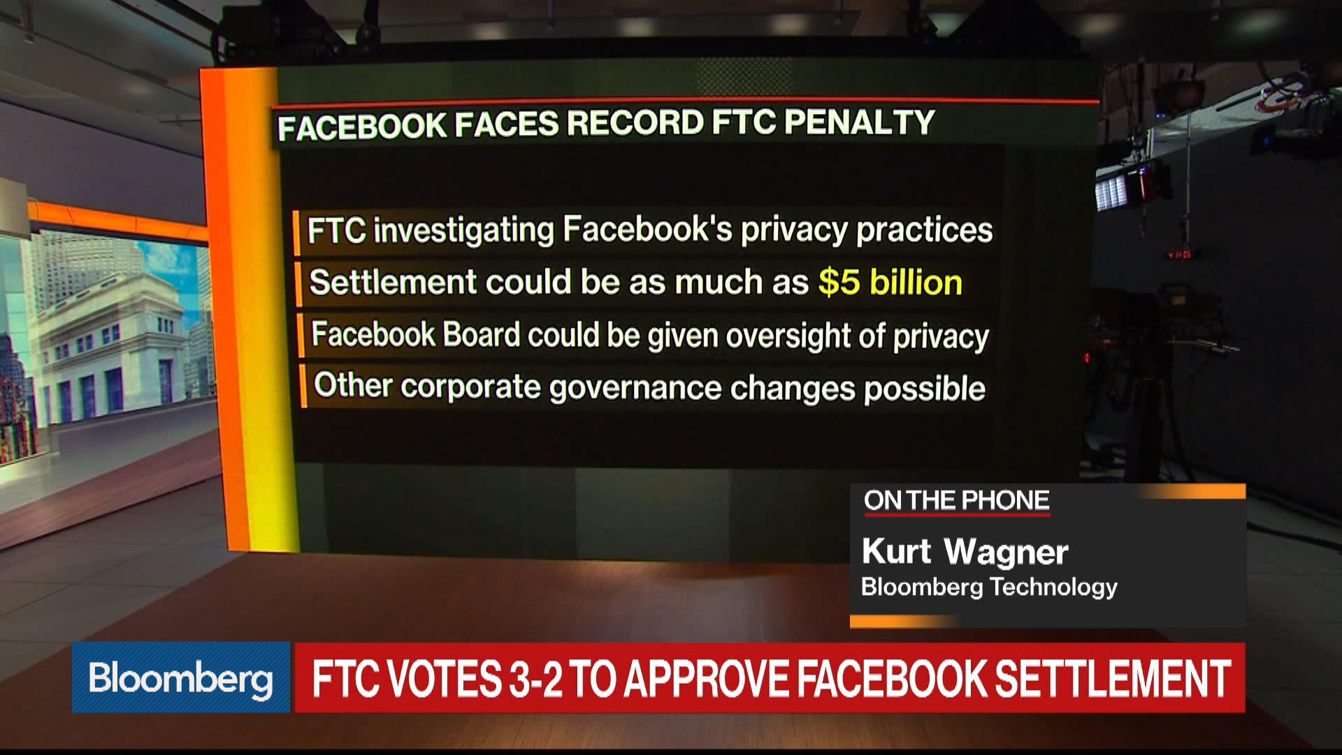 FTC Votes to Approve Facebook's Privacy Settlement Bloomberg