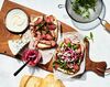 Ayesha Curry’s steak sandwich.